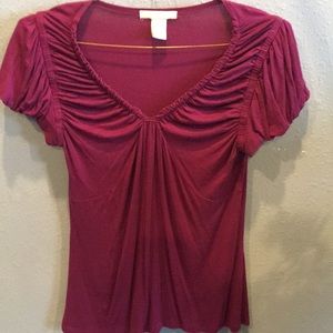 Design history knit vneck shirt